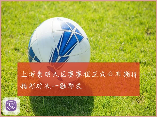 上海崇明大区赛赛程正式公布期待精彩对决一触即发
